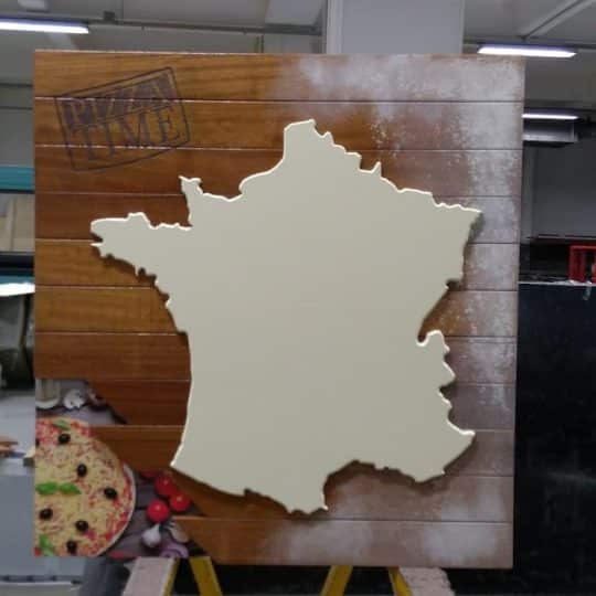 Panneau décoratif aimanté carte de France